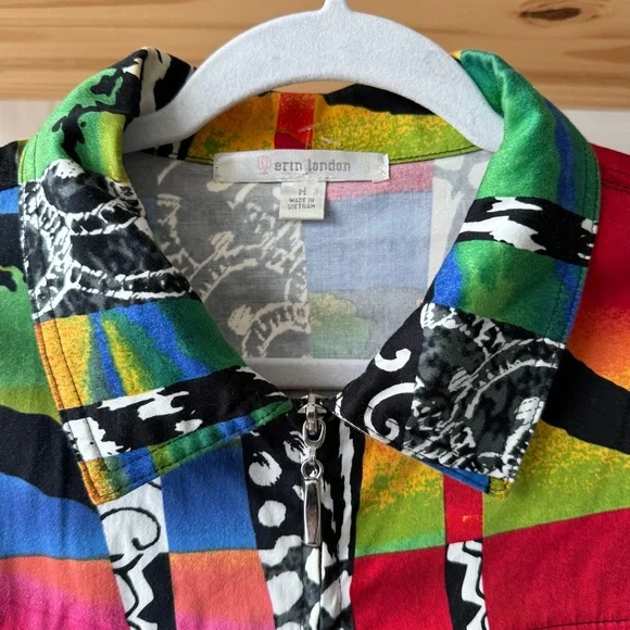 Erin London Multicolor Patchwork Jacket - Picture 3 of 7